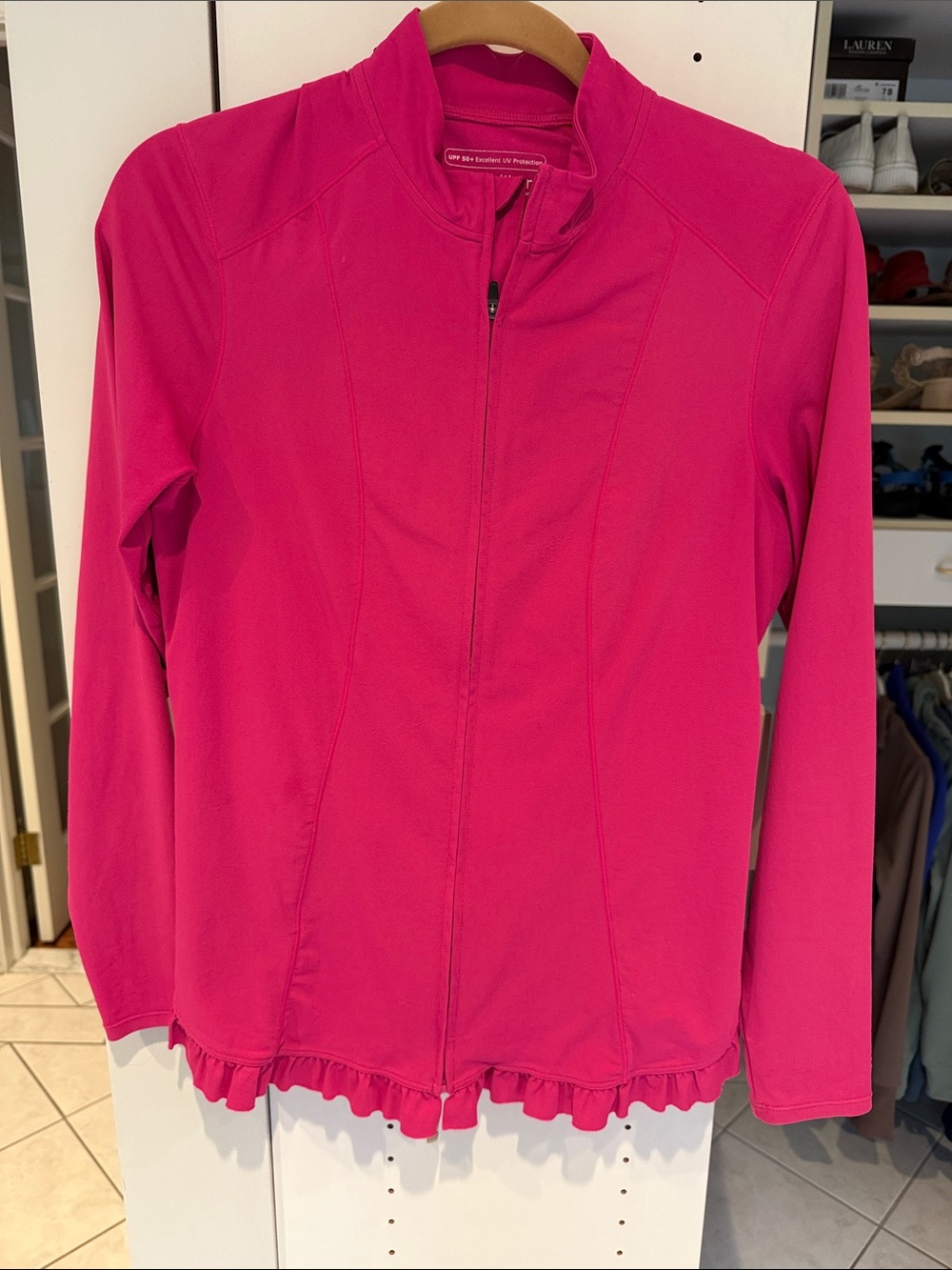 Coolibar Bright Pink Women's Zip-Front Utility Jacket